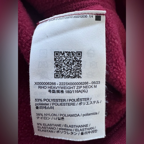 Arc'teryx Mens Rho Heavyweight pullover BaseLayer XL - Picture 7 of 7